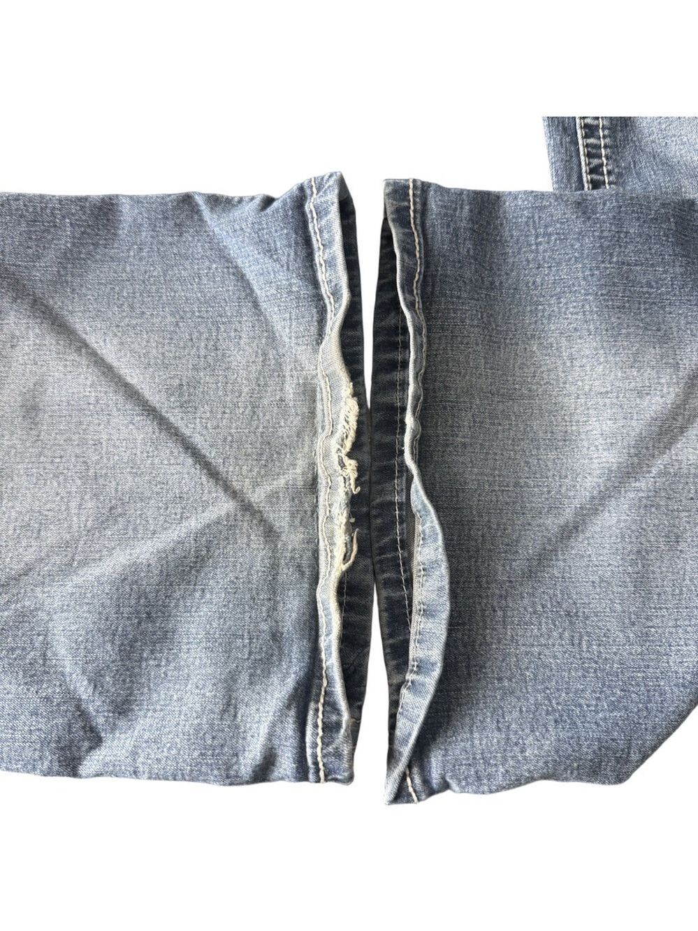 LOVE INDIGO Fleur De Lis Bling Bootcut Jeans Size 20 Y2K Embellished โจ - Picture 12 of 15